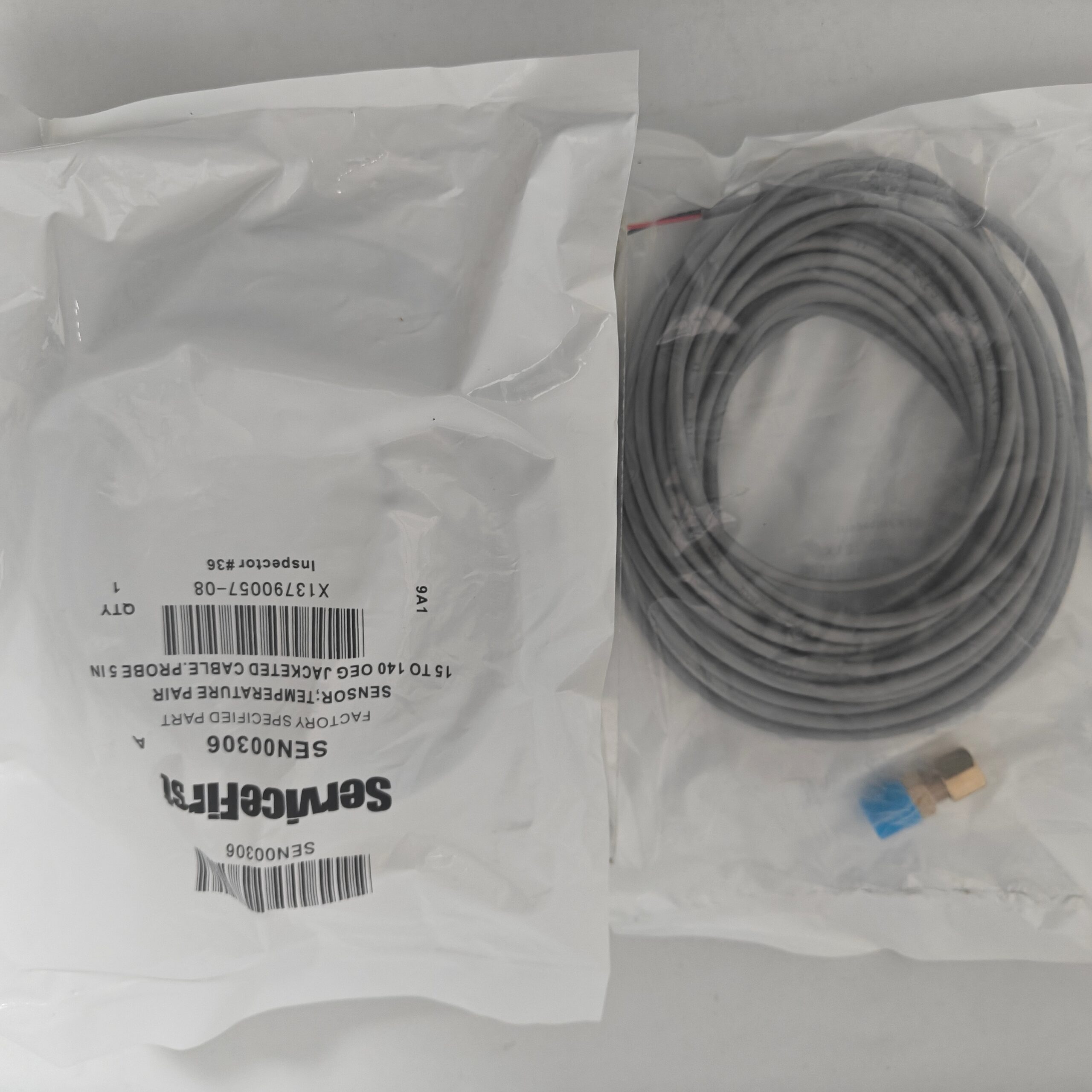 Trane SEN00306 Water Inlet/Outlet Temperature Sensor – NTC Thermistor Water Temperature Probe – Air Compressor Accessory