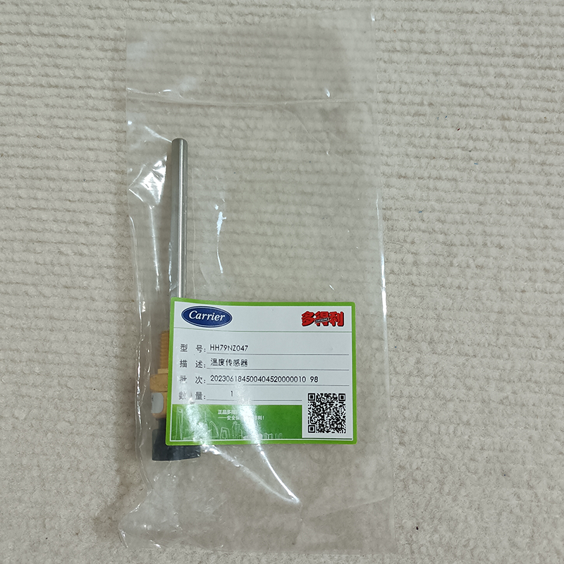 Carrier HH79NZ047 Threaded-Insert Temperature Sensor (NTC Water Temperature Probe) for 30XA, 30XW, and 30XQ Water-Cooled Screw Chillers