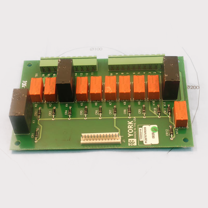 York 031-02479-001 VSD Relay Output Board – Chiller Control Board – Central Air Conditioning & Refrigeration Equipment Part