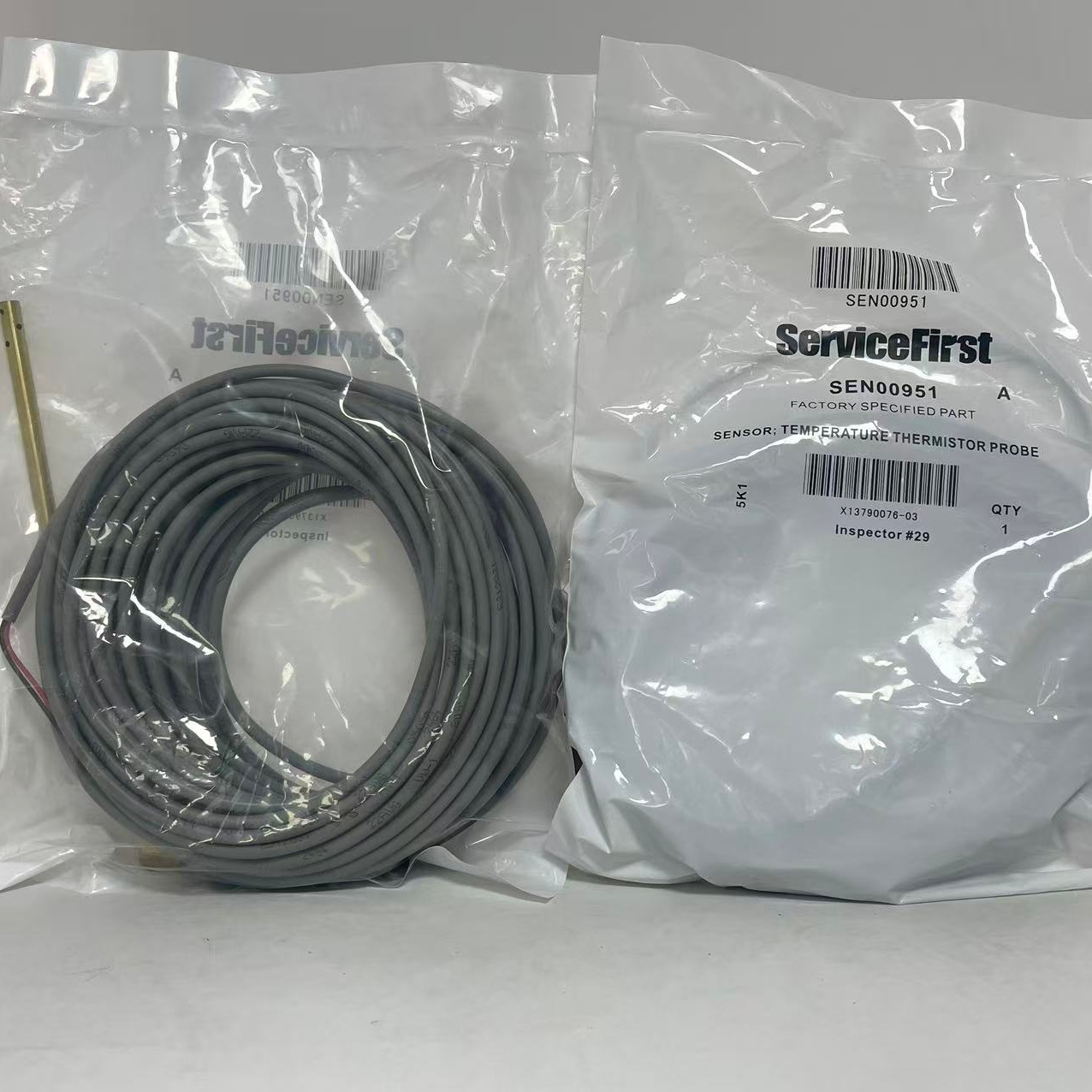 Trane SEN00951 Suction Temperature Sensor / NTC Thermistor Probe – Chiller Accessory / Refrigerant Temperature Sensing Element