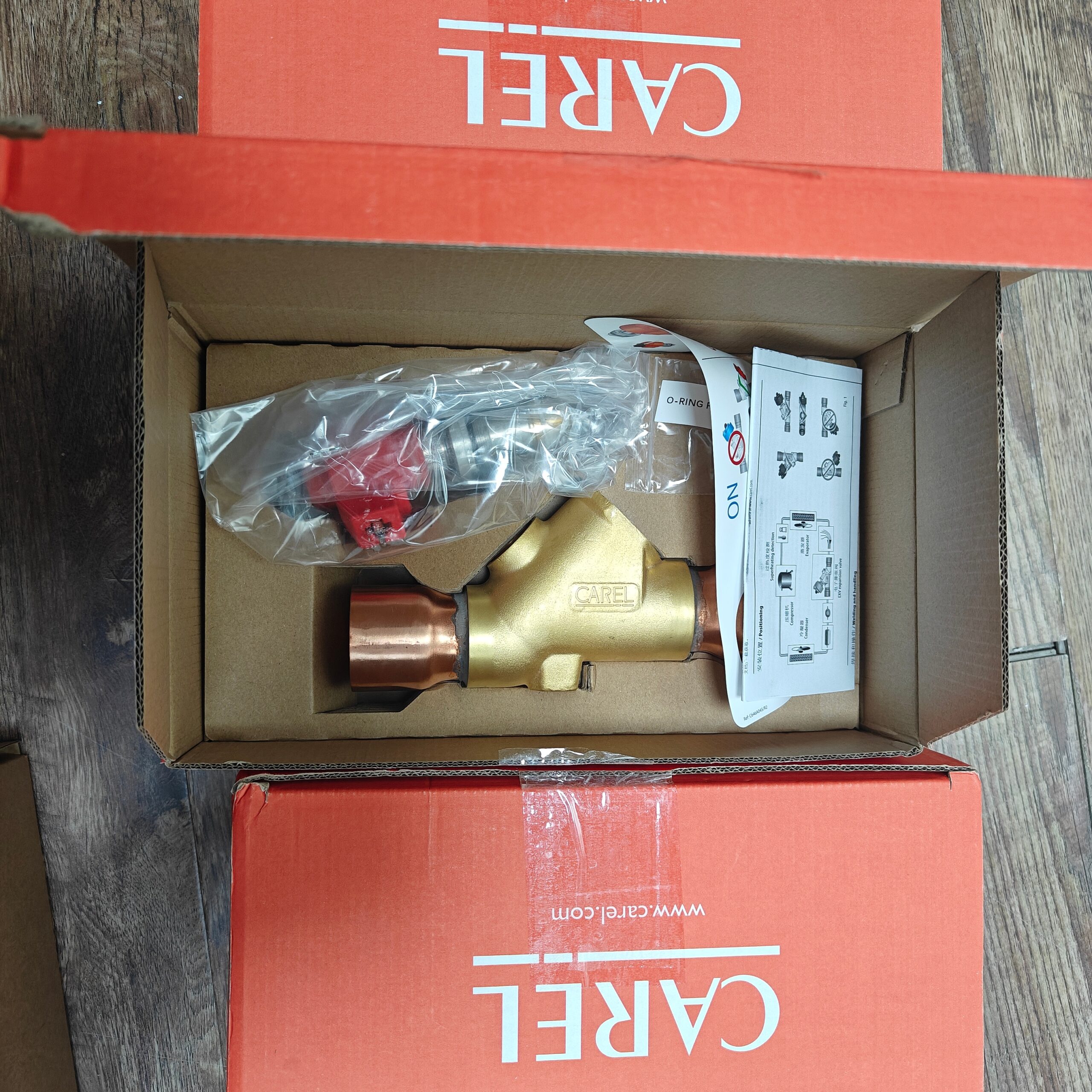 Carel E6VB2ASV00-C Stepper Electronic Expansion Valve – Refrigeration Compressor Service Valve – HVAC Accessory