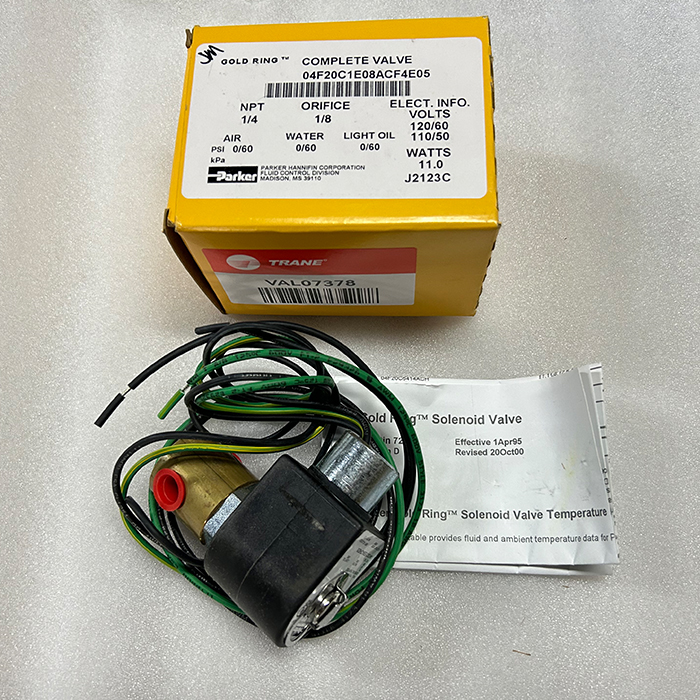 Trane VAL07378 Exhaust Solenoid Valve – Air Compressor & Refrigeration Equipment Part for Cooling Units